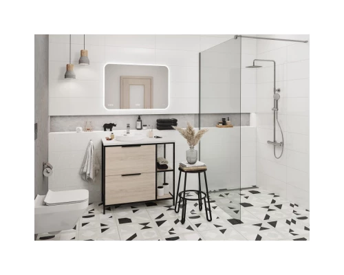 Тумба дуб/черный 80,4 см Cersanit Bosquet A63012