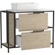 Тумба дуб/черный 100,2 см Cersanit Bosquet A63013