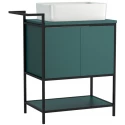 Тумба зеленый/черный 80 см Cersanit Botanique A63014