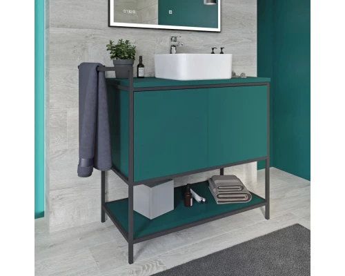 Тумба зеленый/черный 80 см Cersanit Botanique A63014