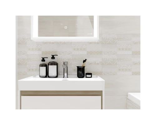 Зеркало 60x70 см белый глянец/дуб Cersanit Louna LU-LOU60-Os