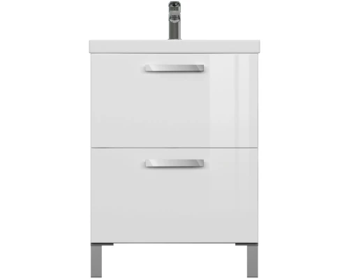 Тумба белый глянец 58,5 см Cersanit Melar 64128