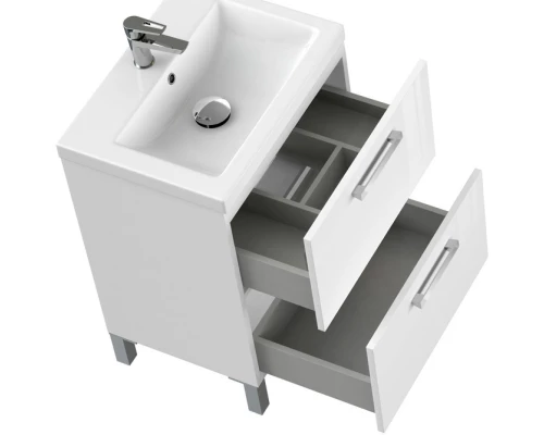 Тумба белый глянец 58,5 см Cersanit Melar 64128