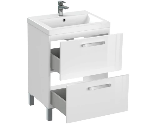 Тумба белый глянец 58,5 см Cersanit Melar 64128