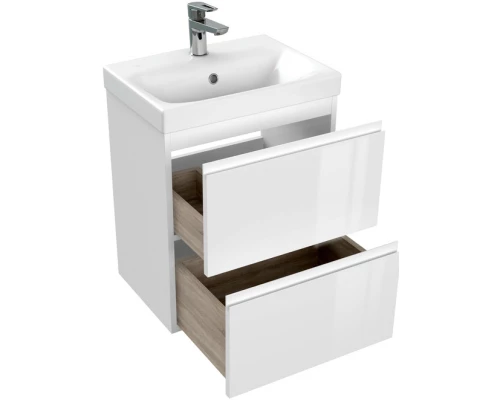 Тумба белый глянец 47,6 см Cersanit Moduo Slim 64124