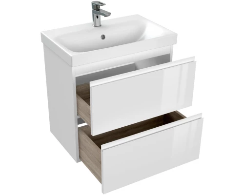 Тумба белый глянец 58,5 см Cersanit Moduo Slim 64125