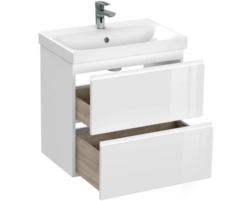 Тумба белый глянец 58,5 см Cersanit Moduo Slim 64125