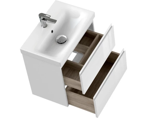 Тумба белый глянец 58,5 см Cersanit Moduo Slim 64125