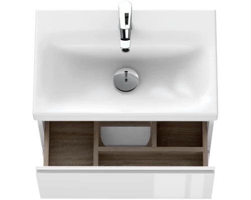 Тумба белый глянец 58,5 см Cersanit Moduo Slim 64125