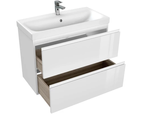 Тумба белый глянец 77,6 см Cersanit Moduo Slim 64126