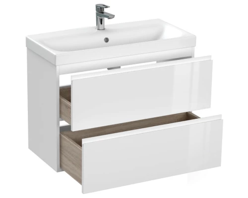 Тумба белый глянец 77,6 см Cersanit Moduo Slim 64126