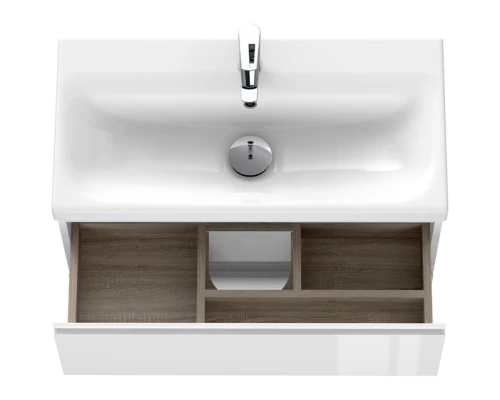 Тумба белый глянец 77,6 см Cersanit Moduo Slim 64126