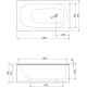 Акриловая ванна 120x70 см Cezares Eco ECO-120-70-40-W37