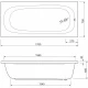 Акриловая ванна 170x70 см Cezares Piave PIAVE-170-70-42-W37