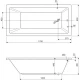 Акриловая ванна 170x80 см Cezares Plane solo PLANE SOLO-170-80-49-W37