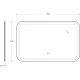 Зеркало 110x70 см Cezares Stylus CZR-SPC-STYLUS-1100-700-TCH-WARM