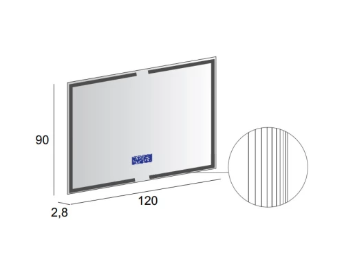 Зеркало 120x90 см Cezares 45064