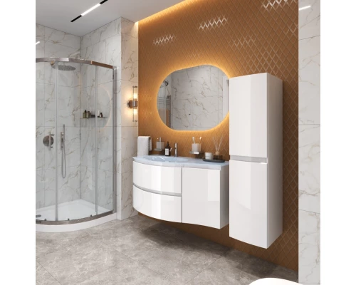 Пенал подвесной Bianco Lucido L/R Cezares Vague 44322