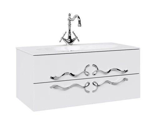 Тумба белый глянец 99 см Clarberg Due Amanti DUE0110W