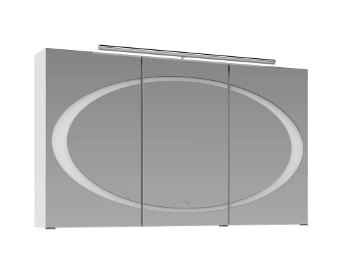 Зеркальный шкаф 120x70 см белый глянец Clarberg Dune DUN0412