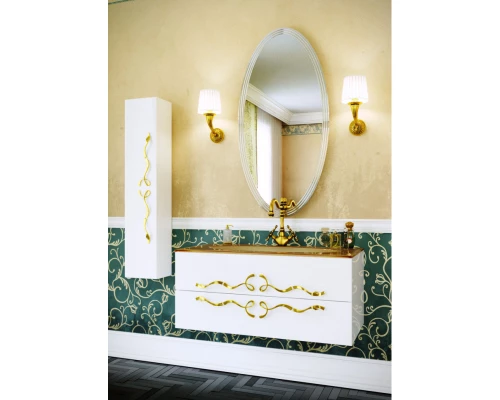 Пенал подвесной белый глянец Clarberg Due Amanti DUE0525W