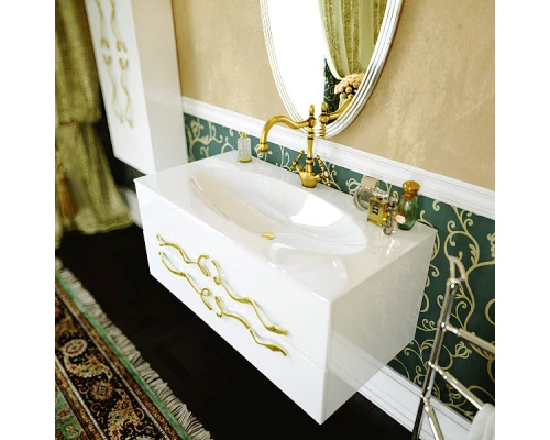 Тумба белый глянец 99 см Clarberg Due Amanti DUE0110W