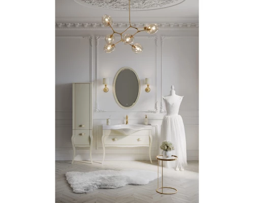 Зеркало 65x100 см слоновая кость Clarberg Borgia BOR0210BG