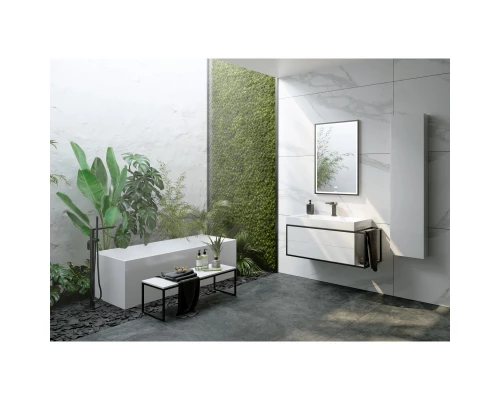 Комплект мебели белый глянец/черный 101,8 см Clarberg Logic LOG0110L + Tol.09.04.D + LOG0206