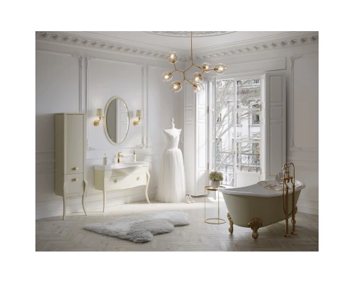 Тумба с раковиной слоновая кость 114,1 см Clarberg Borgia BOR0111BG + Brw.11.04.D