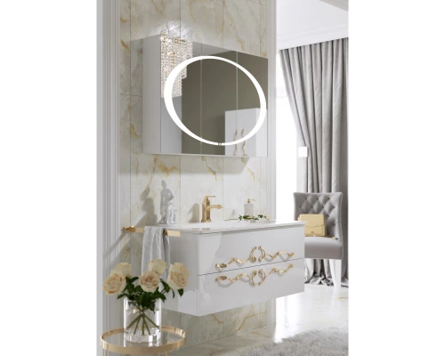 Тумба белый глянец 119 см Clarberg Due Amanti DUE0112W