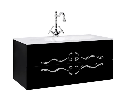 Тумба черный глянец 99 см Clarberg Due Amanti DUE0110BLK