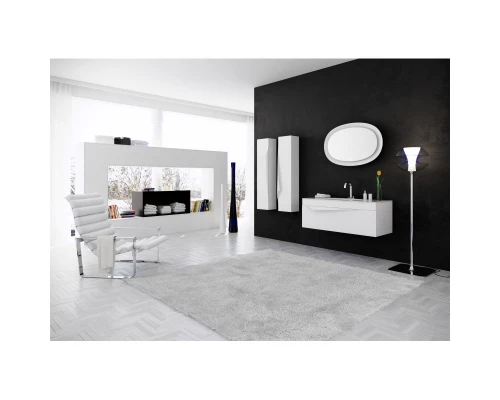 Тумба с раковиной белый матовый 100 см Clarberg Papyrus PAP0110 + EL.10.04.D