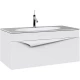 Тумба с раковиной белый матовый 100 см Clarberg Papyrus PAP0110 + EL.10.04.D