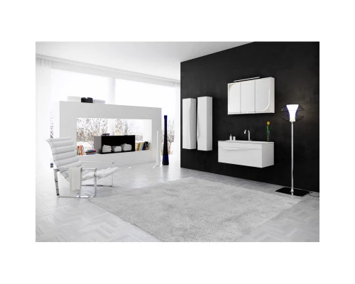 Комплект мебели белый матовый 100 см Clarberg Papyrus PAP0110 + Pap.10.04.WG + Pap.04.10/W