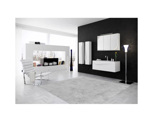 Комплект мебели белый матовый 120 см Clarberg Papyrus PAP0112 + EL.12.04.D + Pap.04.12/W