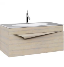 Тумба с раковиной светлое дерево 100 см Clarberg Papyrus Pap-w.01.10/LIGHT + EL.10.04.D