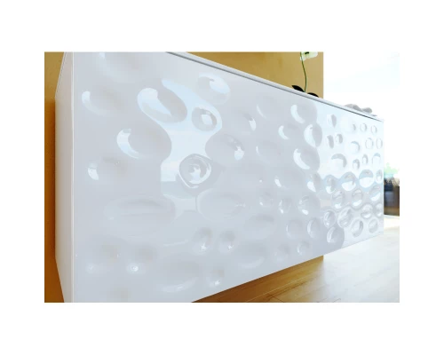 Комплект мебели белый глянец 120 см Clarberg Dune DUN0112 + EL.12.04.D + Stn.02.10