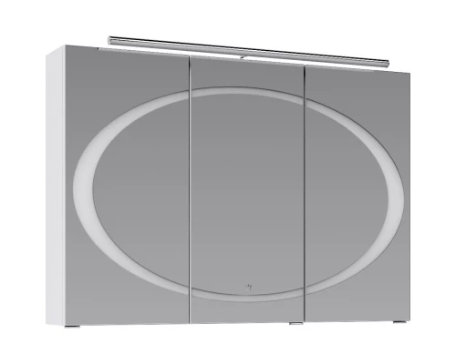 Комплект мебели белый глянец 100 см Clarberg Dune DUN0110 + EL.10.04.D + DUN0410