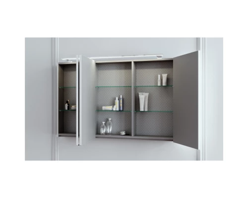 Комплект мебели белый глянец 100 см Clarberg Dune DUN0110 + EL.10.04.D + DUN0410