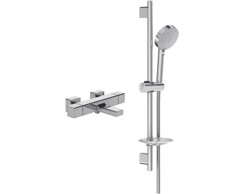 Термостат для ванны Jacob Delafon Strayt E9127-CP + E99898RU-CP