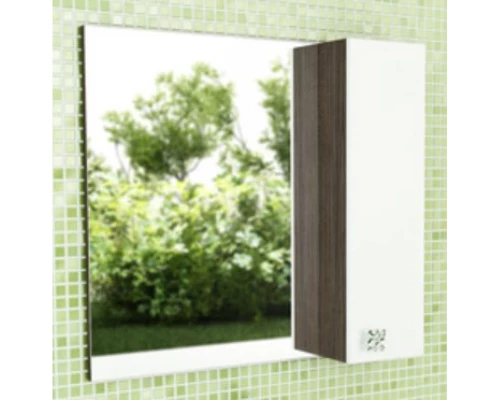 Зеркальный шкаф 79,6x75 см дуб солсбери/белый глянец Comforty Рио 00003126982