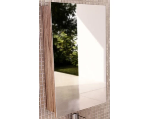 Зеркальный шкаф 48x70 см эбони светлый Comforty Диана 00003118243