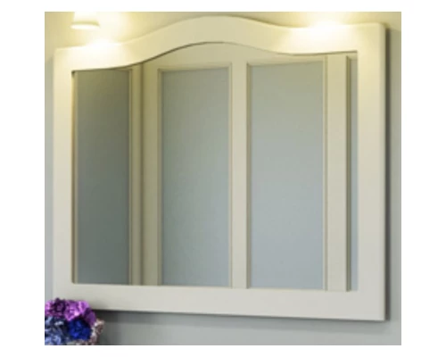 Зеркало 120x90 см белый глянец Comforty Монако 00003132225