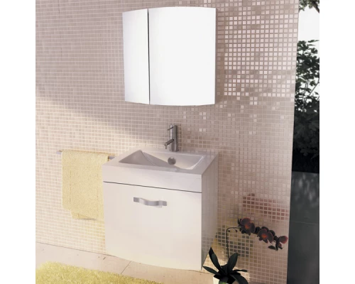 Тумба с раковиной белый глянец 60 см Comforty Лаура 00003129879