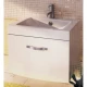 Тумба с раковиной белый глянец 75 см Comforty Лаура 00003120097