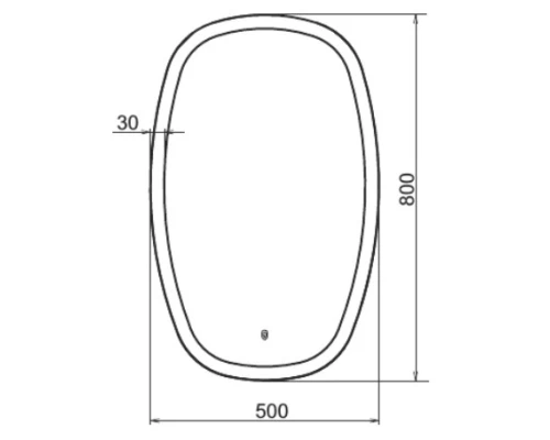 Зеркало 50 см Comforty Космея 00-00001263