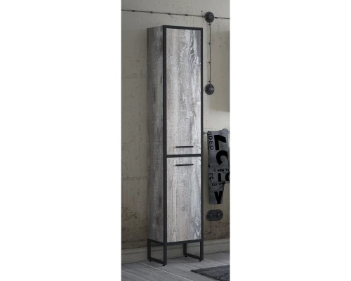 Пенал напольный антик/черный Corozo Айрон SD-00000387