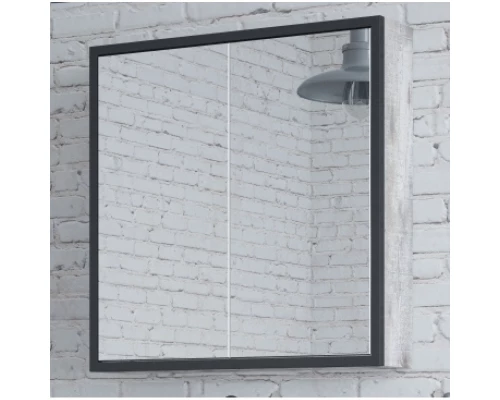 Зеркальный шкаф 60x70 см антик/черный Corozo Айрон SD-00000278