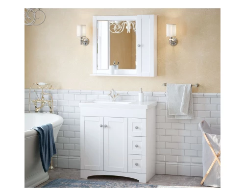 Тумба белый матовый 77 см Corozo Техас SD-00000323