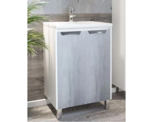 Тумба белый глянец/бетон 62 см Corozo Чикаго SD-00000325
